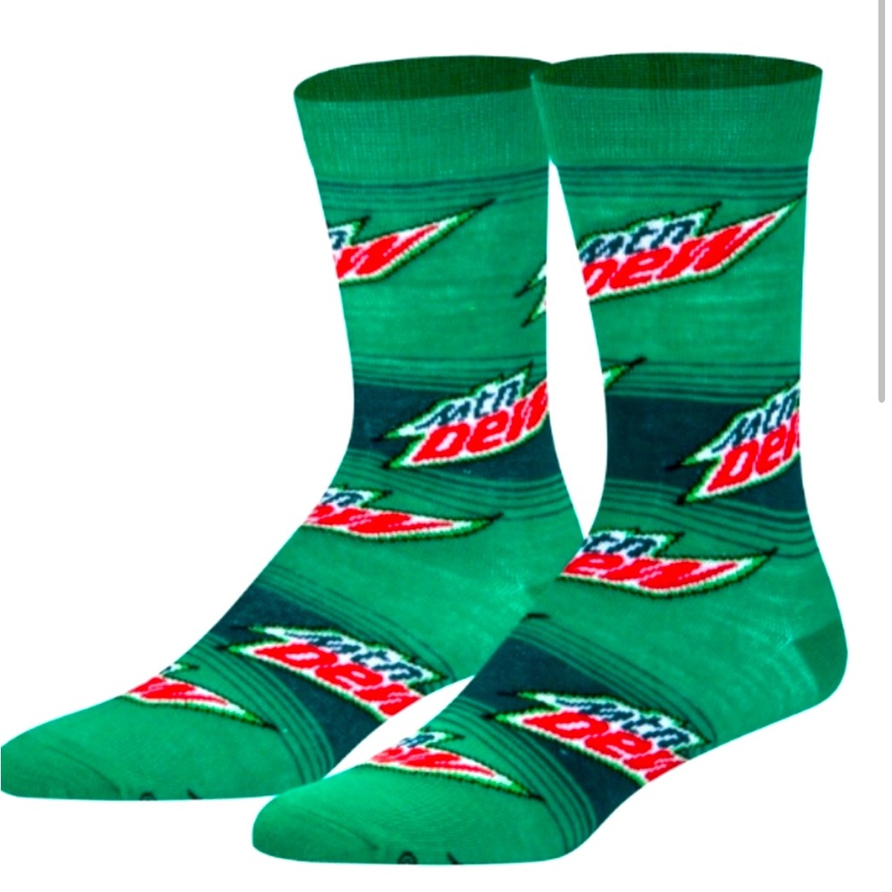 Mountain Dew crew socks